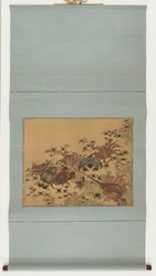 Crustáceos, período Edo, 1825-1830.