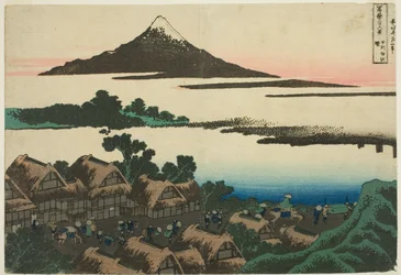 Dawn at Isawa sociedade membro P Rovinse (Furushu Isawa no Akatsuki), da série Te `` Mr. Tyrty x Vista do monte Fuji (Fugaku Usaju Rokukatsu) 