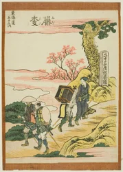 Fujieda, da série "Cinquenta e três estações do Tokaido (Tokaido gojusan tsugi)"