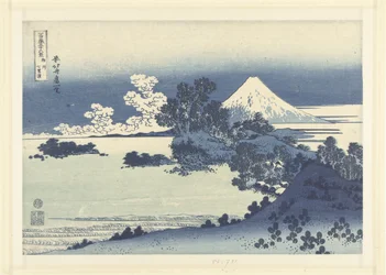Praia Shichiri-ga-hama na província de Sagami
Soshu Shichiri-ga-hama (título sobre o objecto)
36 vistas do Monte Fuji (título da série)
Fugaku sanjurokkei (título da série sobre o objecto)