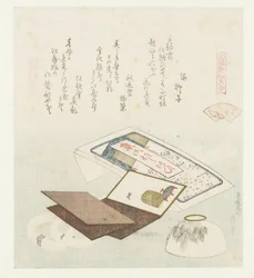 Concha colorida
Irogai (título sobre o objecto)
Uma comparação de poemas e conchas de Genroku (título da série)
Genroku kasen kaiawase (título da série sobre o objecto)