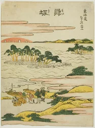Maisaka, da série "Cinquenta e três estações do Tokaido (Tokaido gojusan tsugi)"