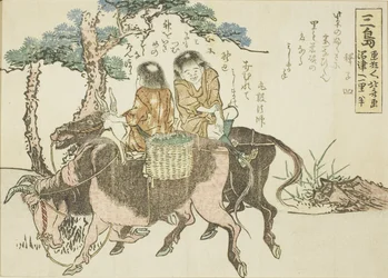 Mishima, de uma série sem título das cinquenta e três estações do Tokaido