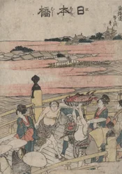 Nihonbashi, da série Designs of the Fifty-three Stations of the Tokaido
