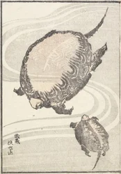 Lago Sayama-ga-ike na província de Musashi, 1817