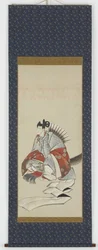 Seis Imortais da Poesia: Ariwara no Narihara, c.1806-08 (tinta e cor no papel)