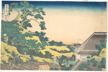 Surugadai em Edo (Tōto Sundai), da série «Trinta e seis vistas do Monte Fuji» (Fugaku sanjūrokkei)
