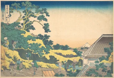 Surugadai em Edo (Tōto Sundai), da série «Trinta e seis vistas do Monte Fuji» (Fugaku sanjūrokkei)