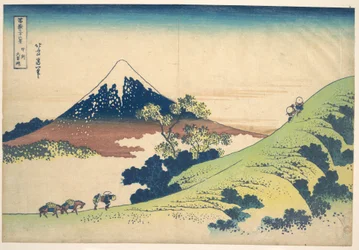 A Passagem de Inume, na província de Kai (Kōshū Inume tōge), da série «Trinta e seis vistas do Monte Fuji» (Fugaku sanjūrokkei)
