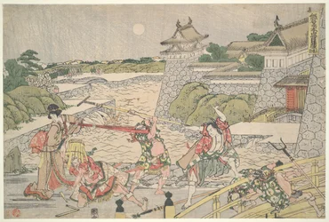 A Liga Leal dos Quarenta e Sete Rōnin (Chūshingura),  Ato III: Kampei é atacado por Bannai e os seus homens