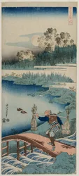 The Rush Gatherer, da série Um Verdadeiro Espelho da Poesia Chinesa e Japonesa, 1834-1835.
