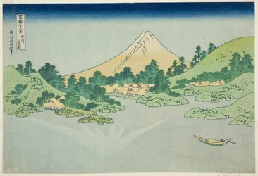 Tess rfa volta f te água r no membro Misaka Saque antigo P Lovinse (superfície da água do saquê Misaka), da série de tee s `` Tirty Mr. x Views Of mount Fuji Rokukatsura)”