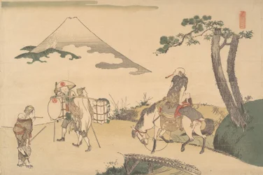 O topo do Monte Fuji, ca. 1800.