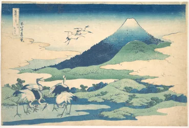 A Mansão de Umezawa, na província de Sagami (Sōshū Umezawa zai), da série «Trinta e seis vistas do Monte Fuji» (Fugaku sanjūrokkei)