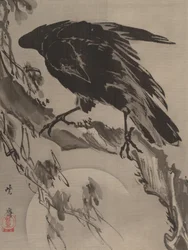 Corvo e a lua, ca. 1887