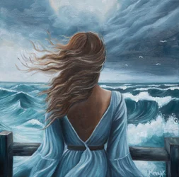 Mulher, Tempestade no Oceano