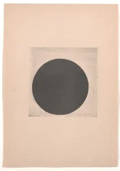 Círculo negro para “Do cubismo e futurismo ao suprematismo: um novo realismo na pintura”