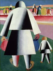 Para a colheita, Marta e Vanka, 1928