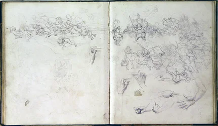 Livro de esboços para o 
