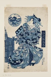 Matsuchiyama (impressão em bloco de madeira a cores)