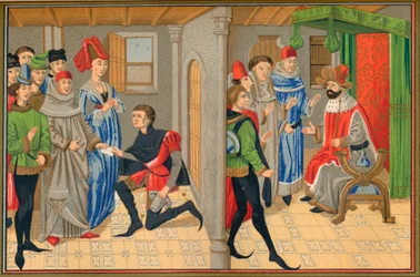 Cena do conto de Renaud De Montauban, século XV, 1849.