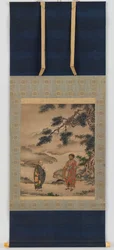 Encontro de Yun-men Wen-yen e Fa-yen Wen-i, período Muromachi, 1473-1523.