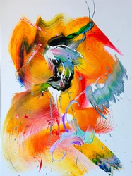 Fluxo abstrato vibrante