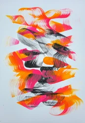 Movimento abstrato vibrante