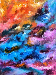 Redemoinhos de cores vibrantes
