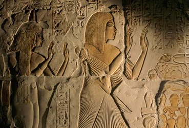 Egipto; Amarna; mm6741; Arqueologia; 18ª dinastia;Túmulo de maya, Sakkara, Saqqara, Novo Reino, 2001 (foto)