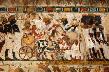 Anéis de ouro oferecidos pelos núbios, provenientes da Núbia, Túmulo de Huy, vice-rei de Kush sob Tut..., 2007 (foto)