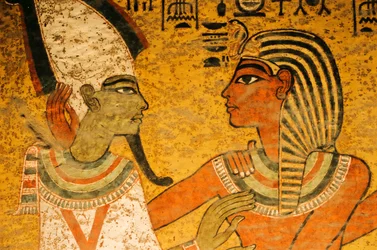 Pintura na parede norte do túmulo; Osíris; KV 62, Tutankhamon e a Idade de Ouro da Pha..., 2003 (foto)