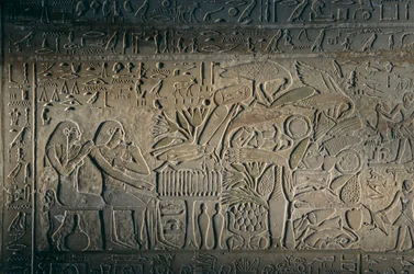 Relevo de Abydos, artefacto; Egipto, 2005 (foto)