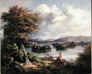 Lago de Menteith (óleo sobre tela)