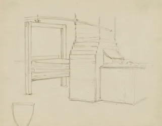 (Rotunda do Capitólio do Estado do Iowa) (Fabricantes, estudo para painel)