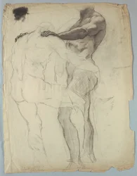 Estudo da Figura para "Jacob Wrestling with the Angel"