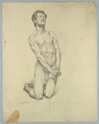 Estudo da Figura para "A Tentação de Santo Antônio"