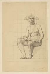 Nude Estudo para "A Vida Ativa", Lunette no Edifício Administrativo, Oberlin College, Oberlin, OH