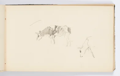 Página do Sketchbook: Vacas pastando