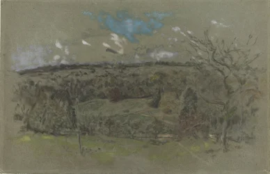 Paisagem montanhosa em cores de Outono