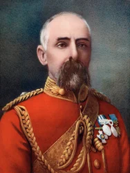 Coronel Henry Parke Airey, comandante do 1º Contingente dos Bosquímanos, Força de Campo Sul-Africana, 1902.