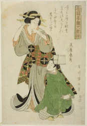 Bunya no Yasuhide, da série "Fashionable Children as Six Immortal Poets (Furyu kodakara rokkasen)"
