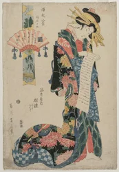 The Courtesan Aizome of the Ebiya (da série Eight Views of the Tale of Genji)