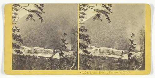 Perfil Casa, Franconia Notch, 185575. Criadores: Irmãos de Kilburn, BW Kilburn.