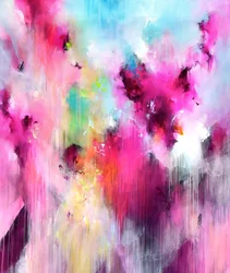 Fluxo abstrato vibrante