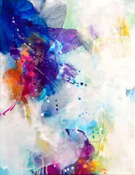 Fluxo abstrato vibrante