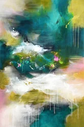 Fluxo abstrato vibrante