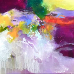 Fluxo abstrato vibrante