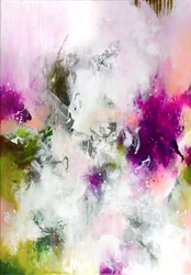 Jardim abstrato vibrante