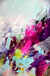 Salpicos abstratos vibrantes